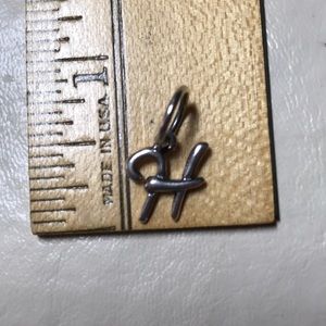 Sterling “H” Charm